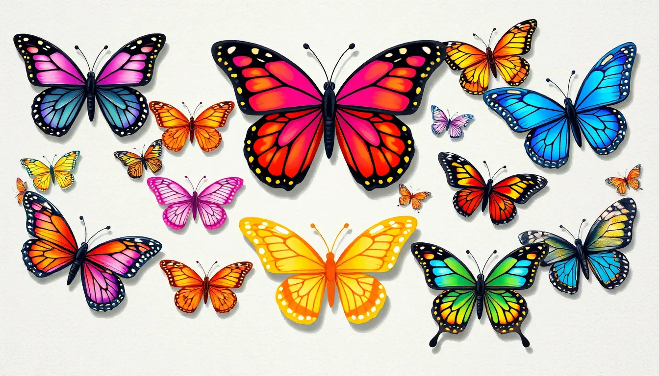 butterfly pixel art